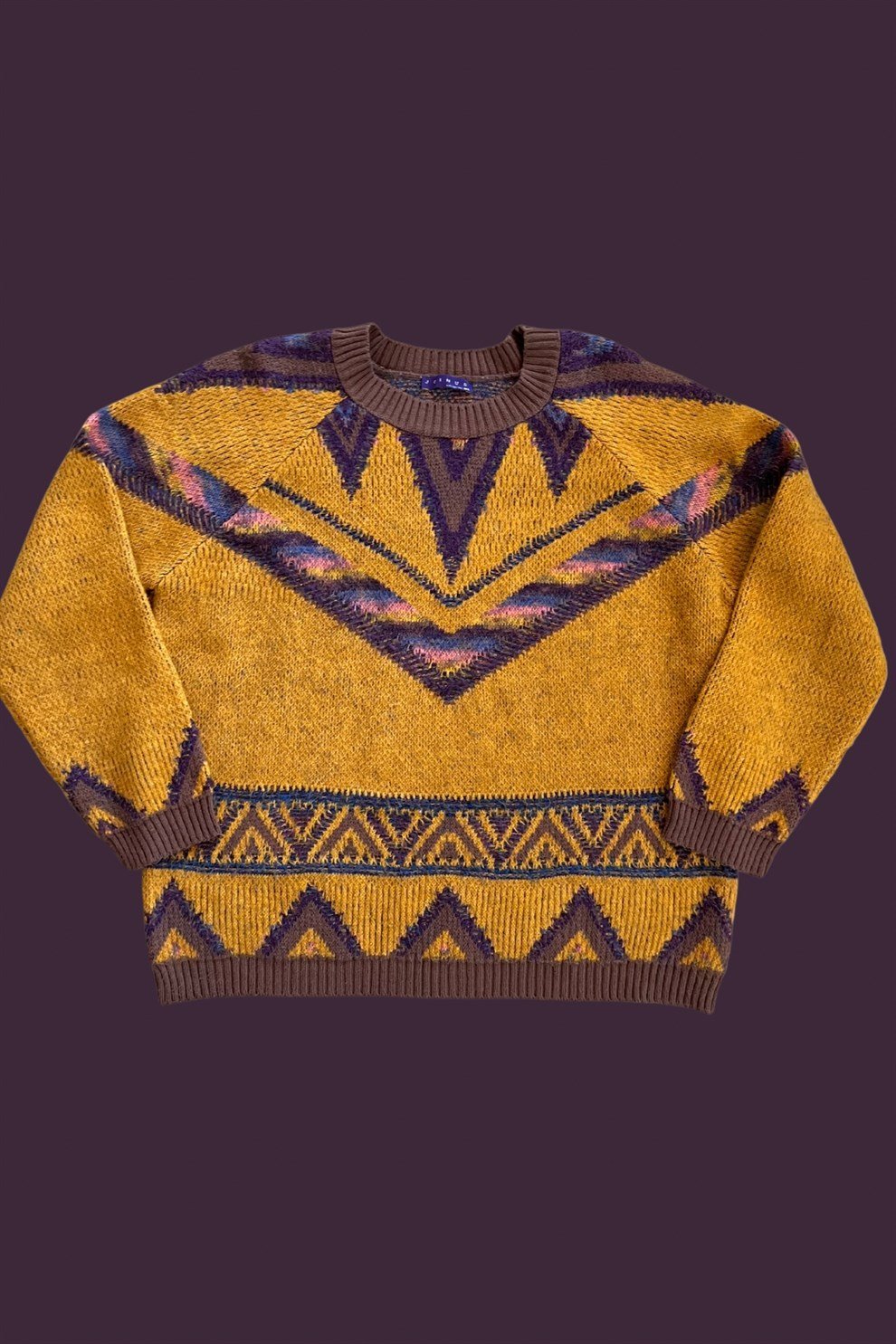 Desenli Mor Kazak