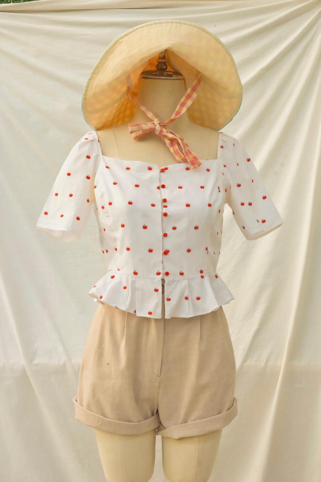 Elma Desen Peplum Bluz