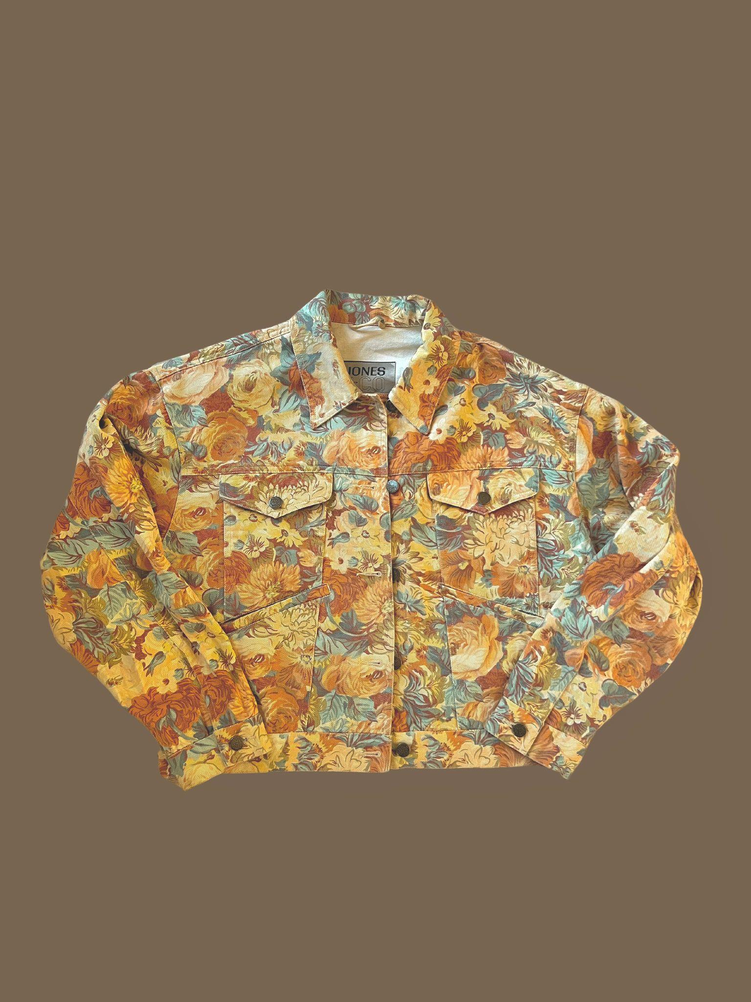 Floral 80ler Kot Ceket