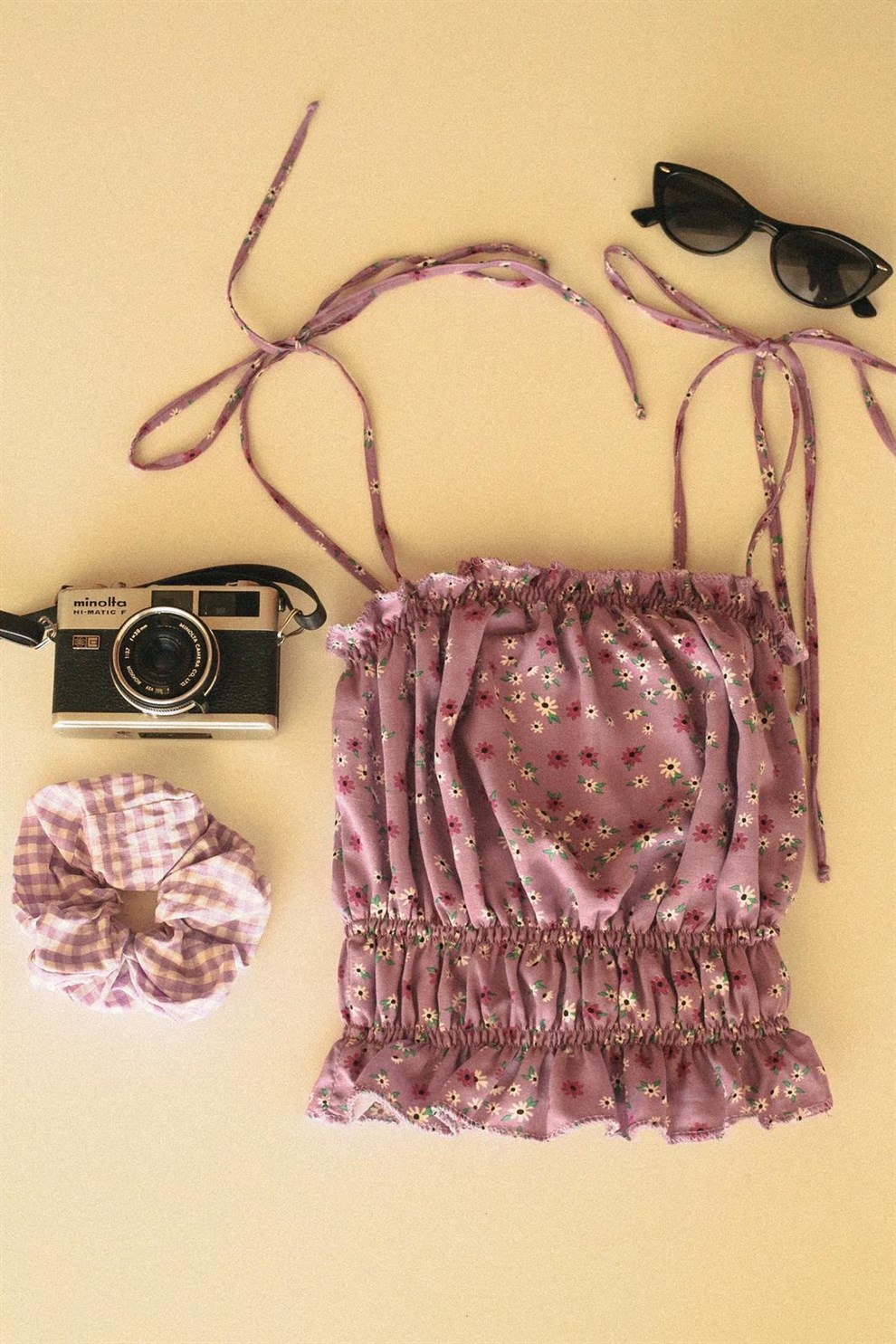 Floral Bağlamalı Bluz