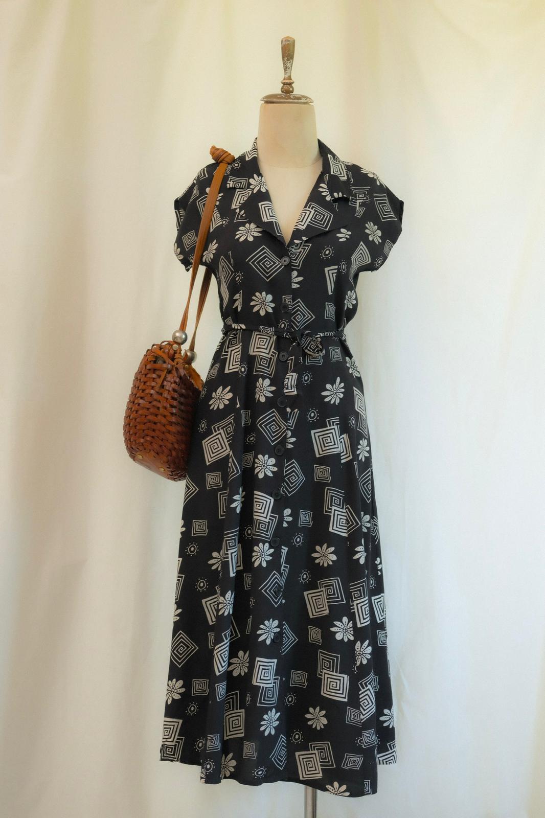 Floral Kuşaklı Elbise