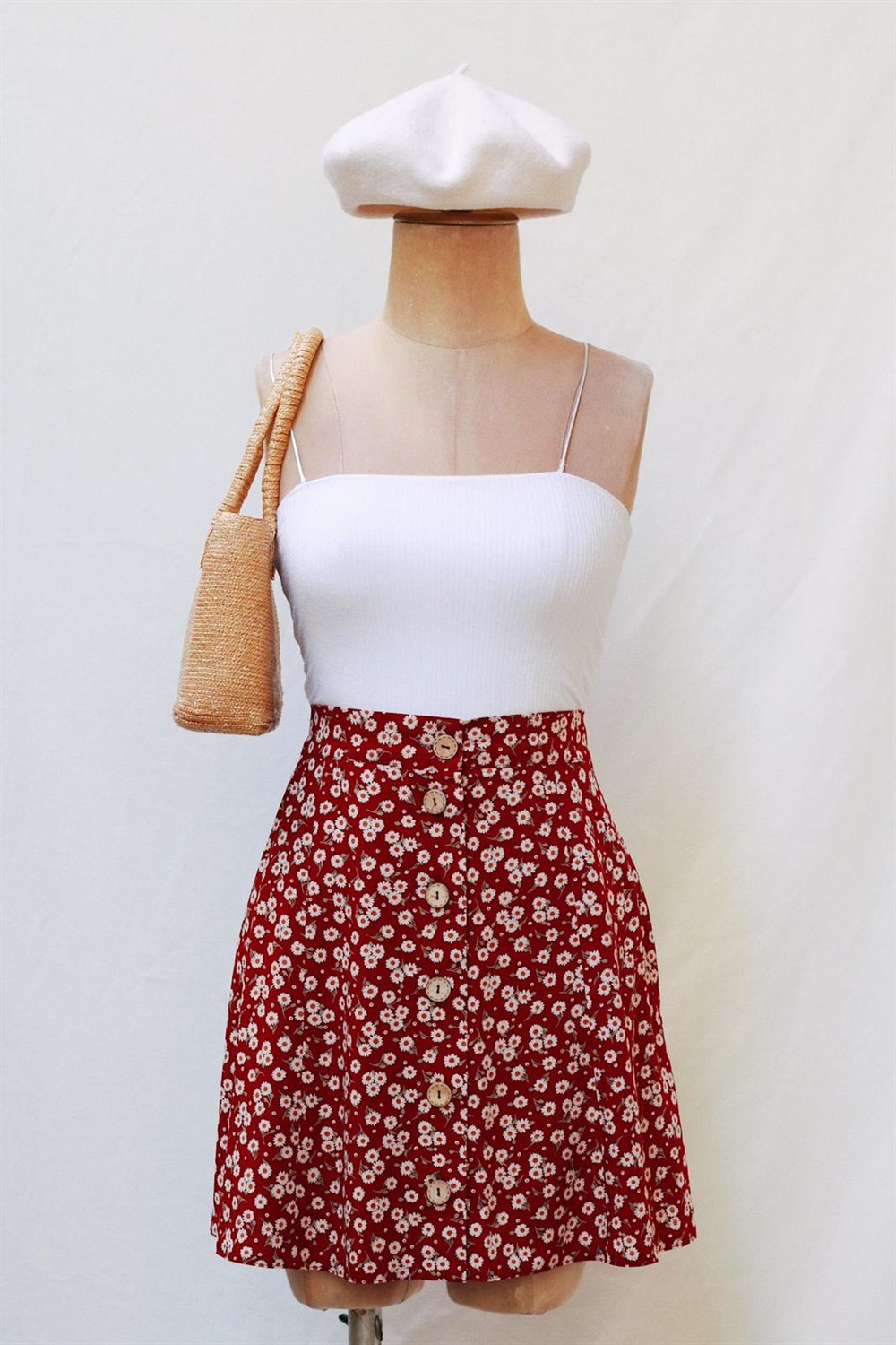 Floral Monroe Mini Skirt
