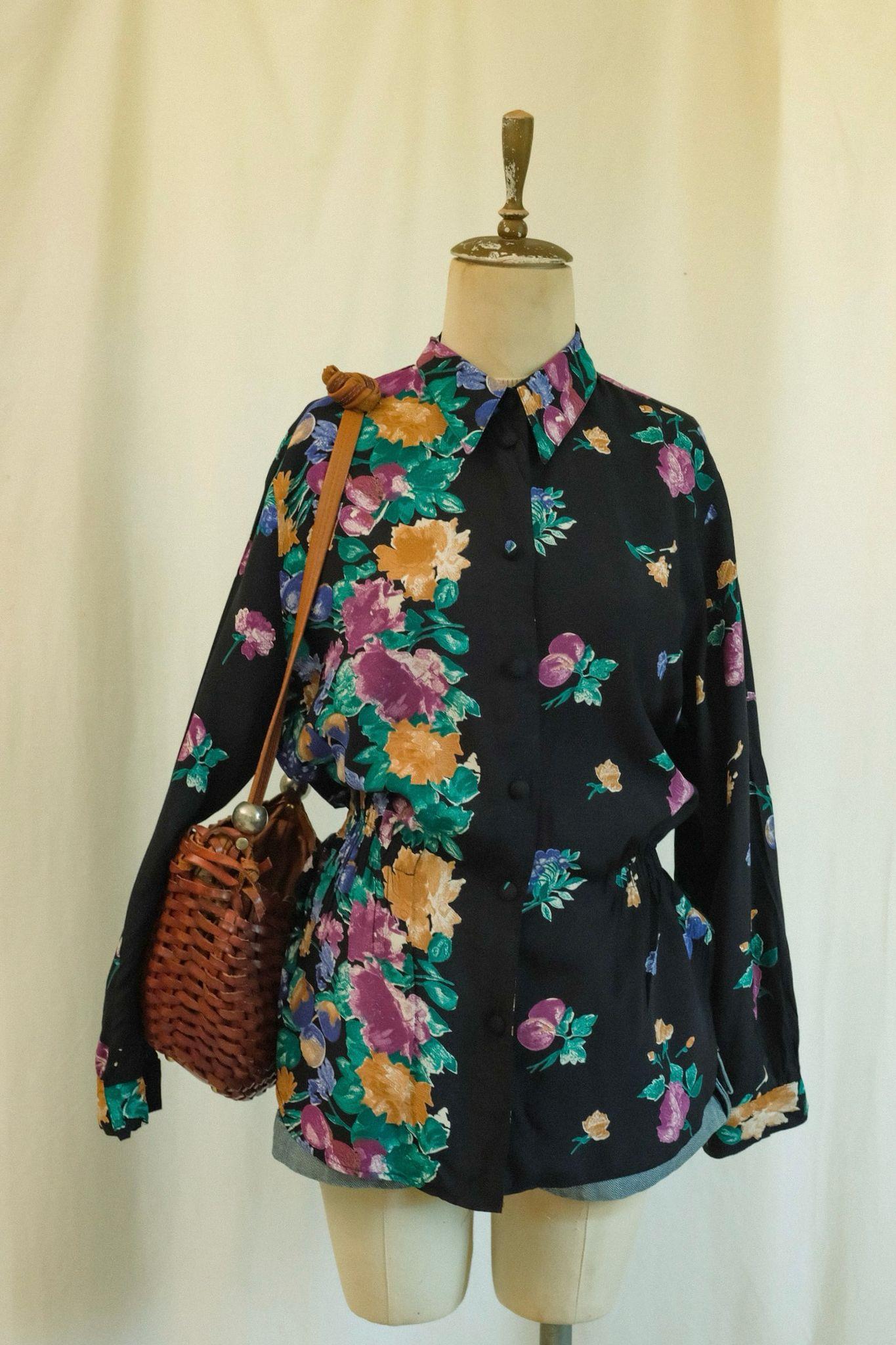 Floral Peplum Gömlek