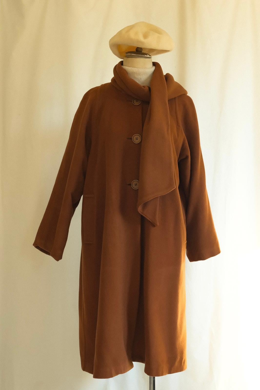 Kiremit Şal Detaylı Kaban