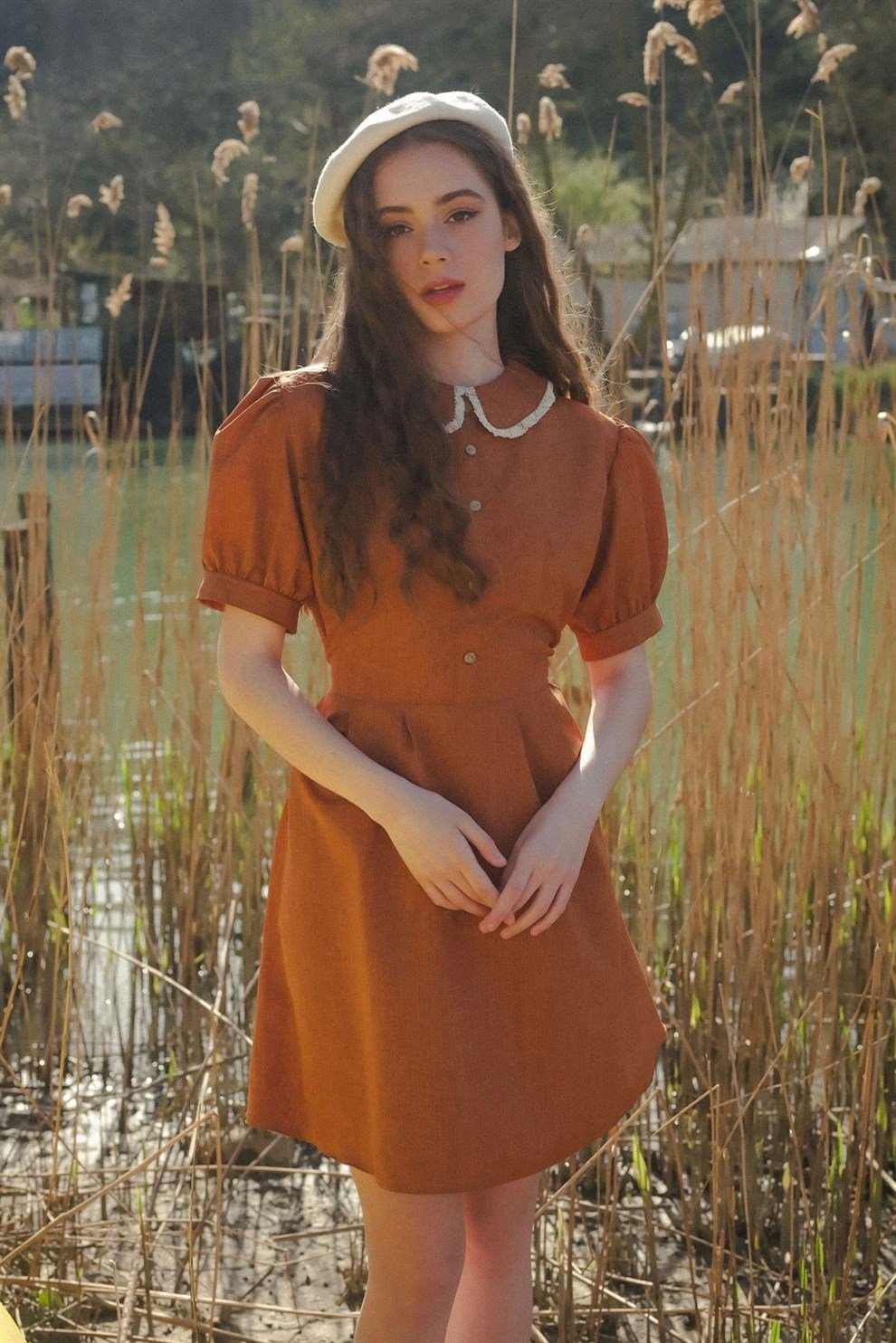 Orange Meadow Dress