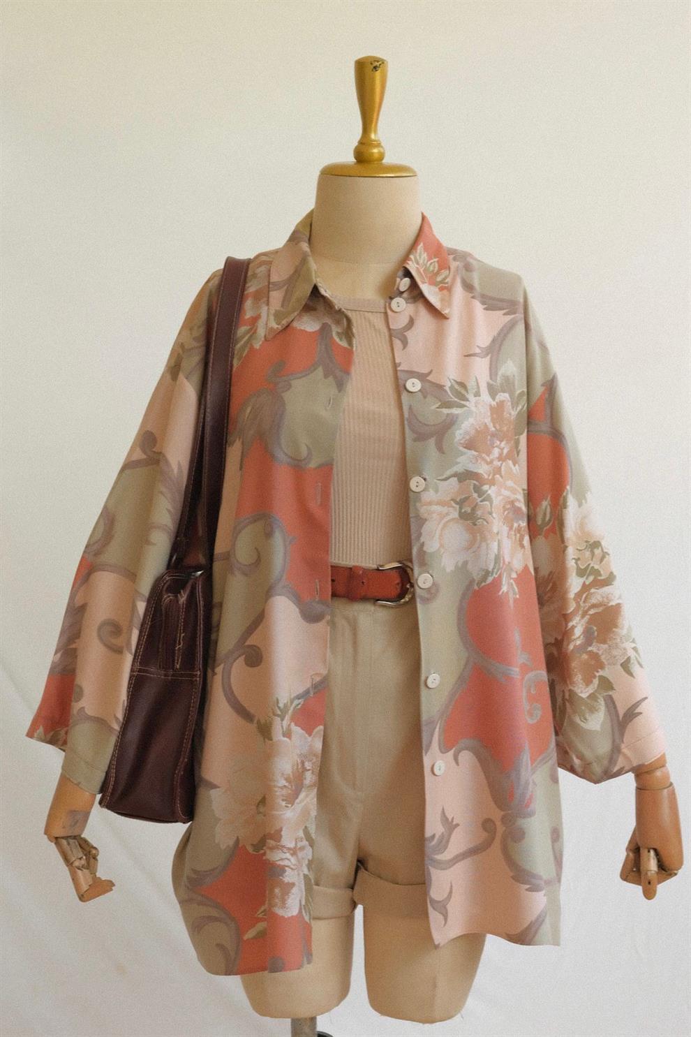 Pastel Kimono Gömlek