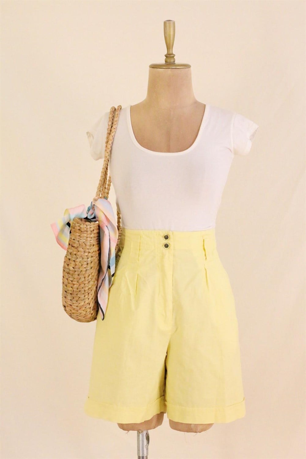 Yellow 90's Short