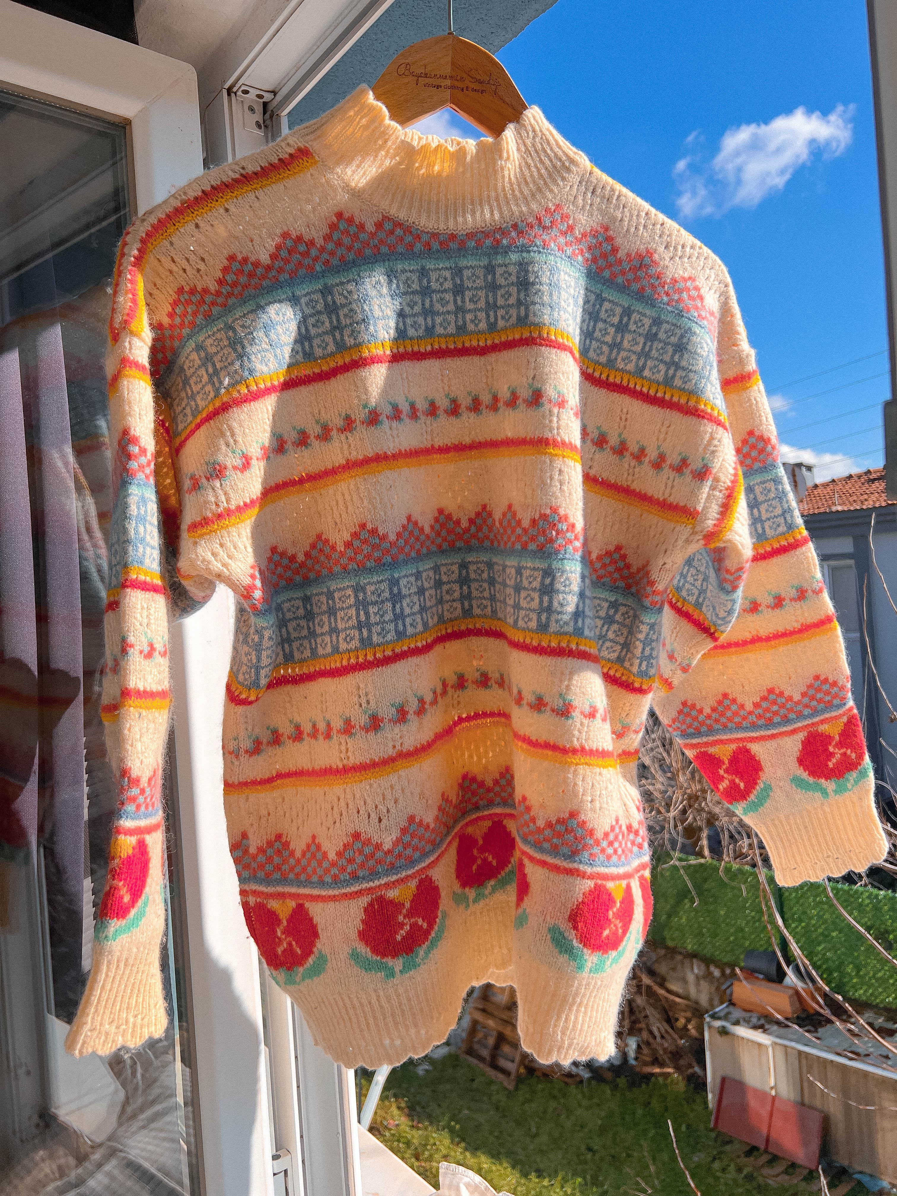 Shetland Saf Yün Kazak