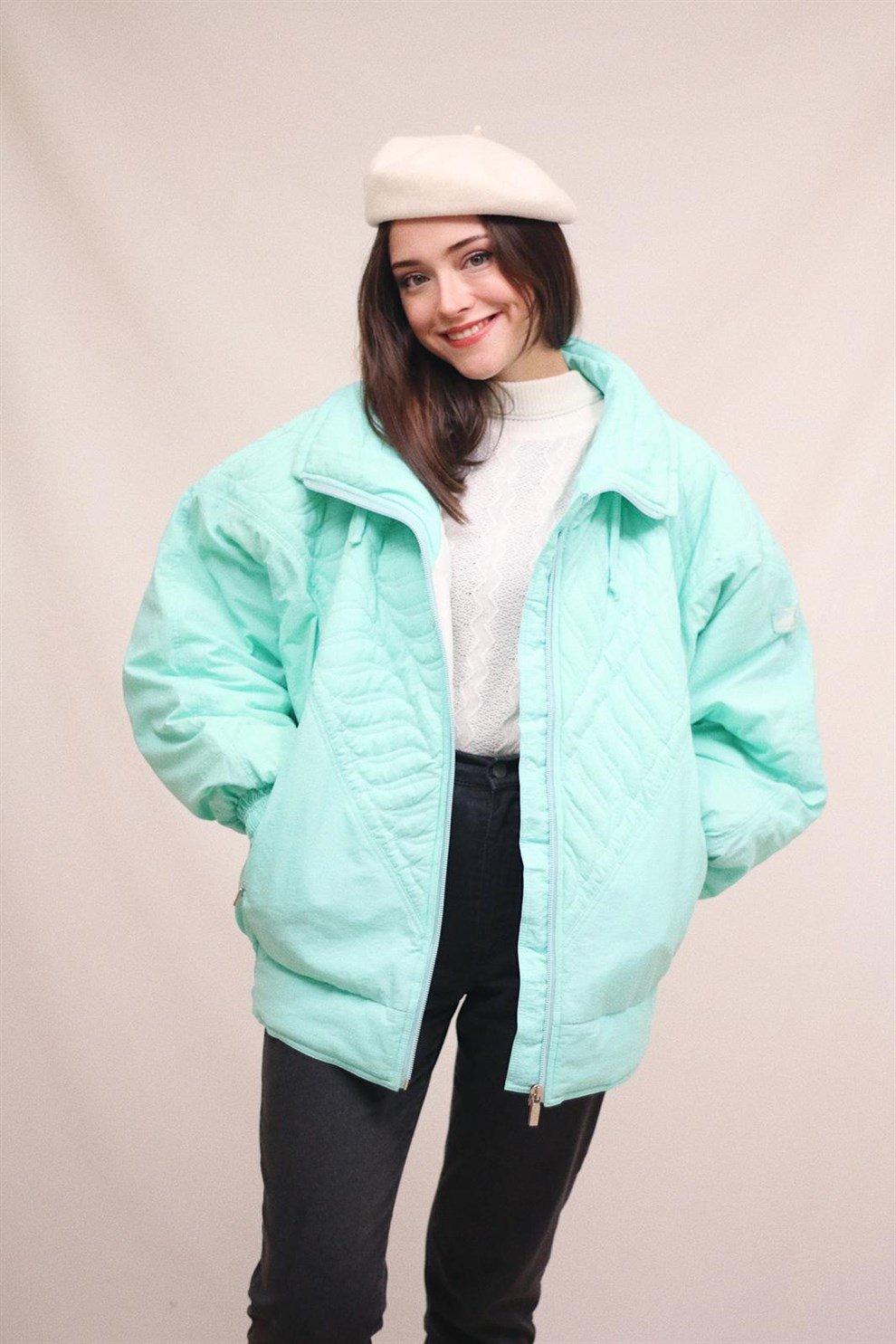 Sea green Bomber