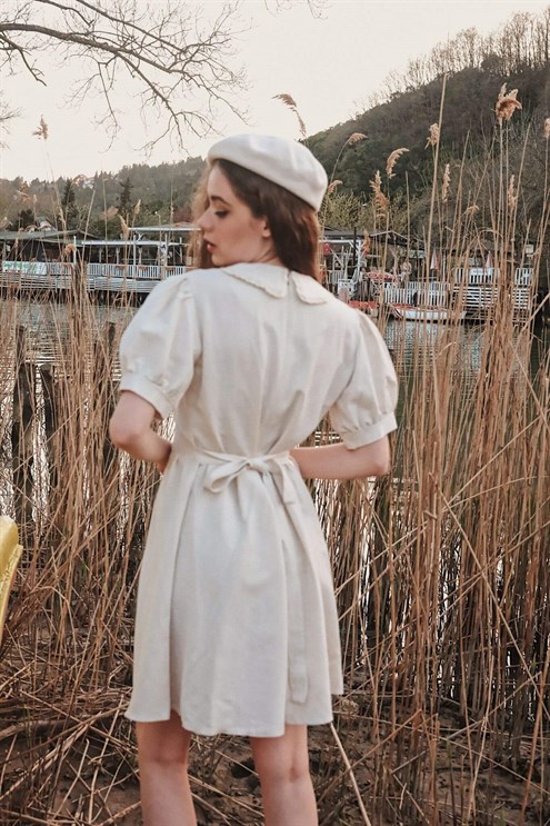 Büyükannemin Sandığı Vintage | Elbise | Cream Meadow Dress