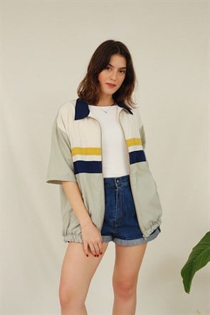 90lar Yarım Kollu Bomber