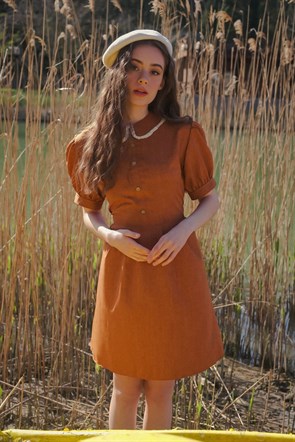 Orange Meadow Dress