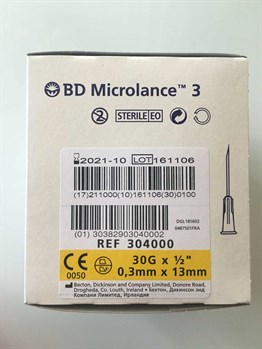 BD Microlance 3 Mezoterapi İğnesi 30G 0,3mmx13mm