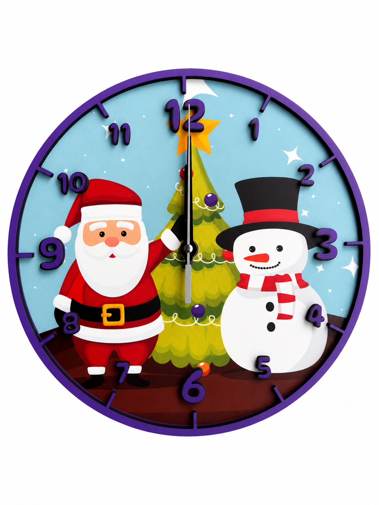 Noel Dream Premium Ahşap Duvar Saati