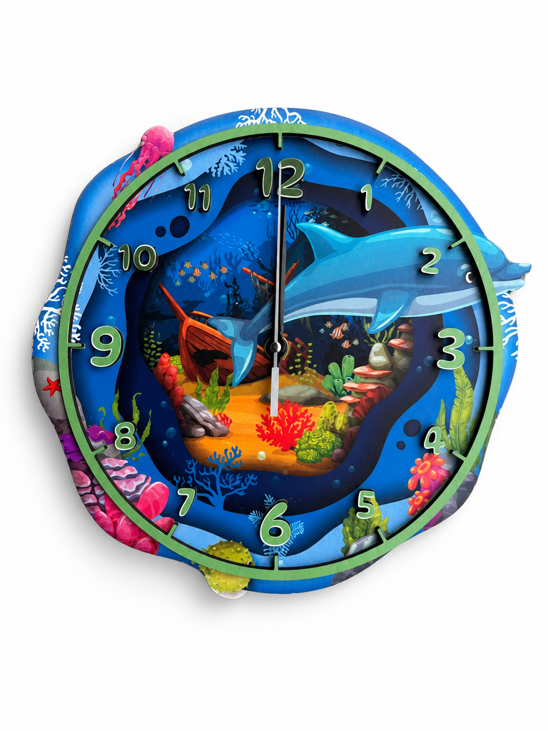 Ocean Dreams Ahşap Duvar Saati