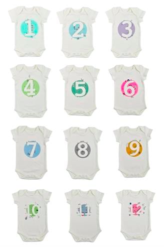 Bee Berry Kids Organik GOTS Sertifkalı 12'li Unısex Bebek Body
