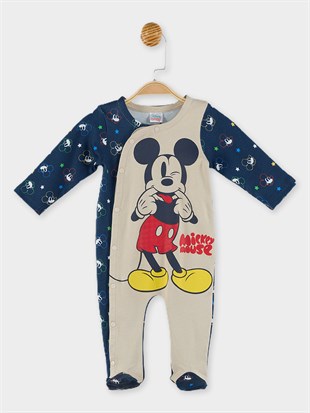 Mickey Mouse Lisanslı Bebek Patikli Tulum 19956