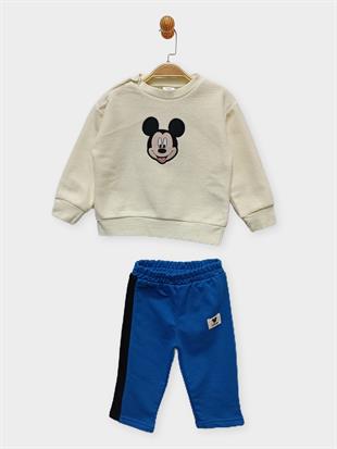 Mickey Mouse Lisanslı Erkek Bebek 2'li Takım PL22024