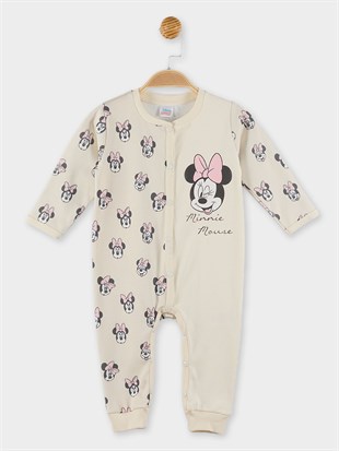 Minnie Mouse Lisanslı Bebek Patiksiz Tulum 19981