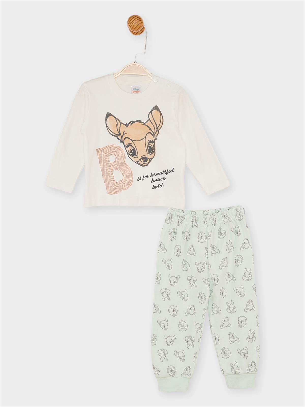 Bambi Lisanslı Kız Bebek Pijama Takımı 21433