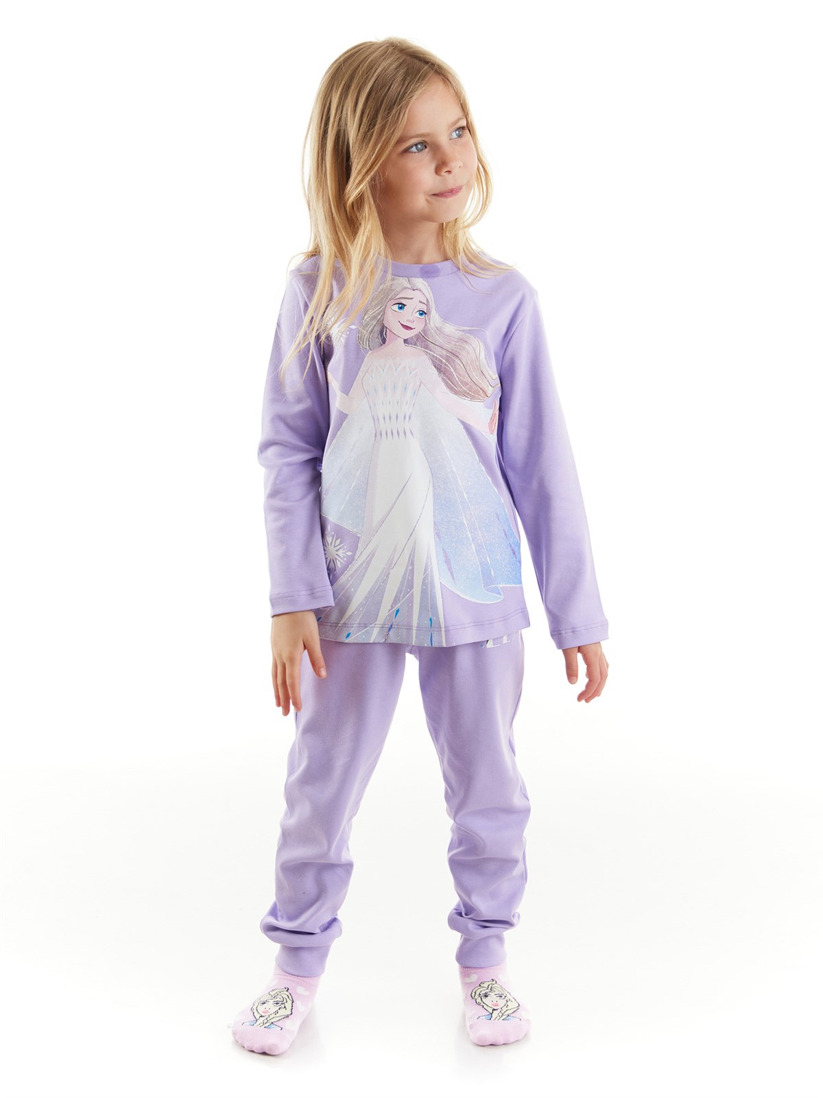 Disney Frozen Lisanslı Kız Çocuk Pijama Takımı 20338