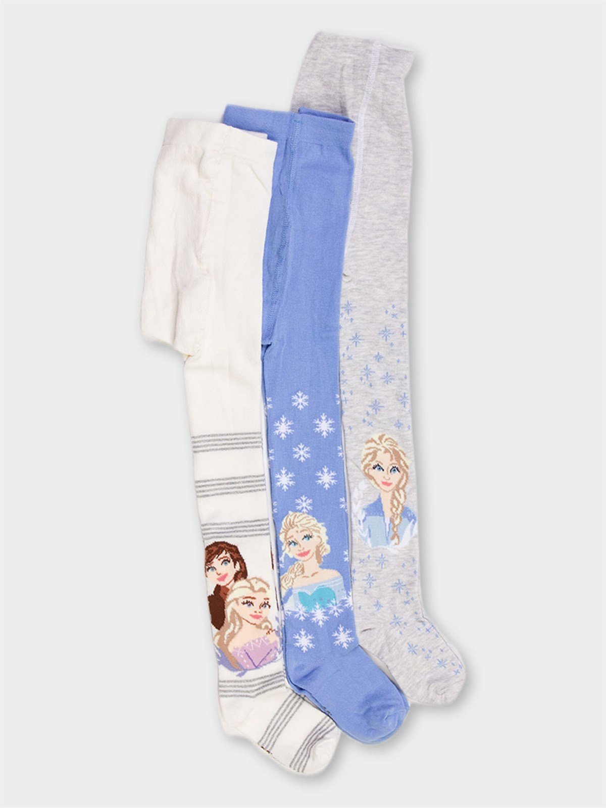 Frozen Lisanslı Kız Çocuk 3 Adet Külotlu Çorap 20524 | Supermino