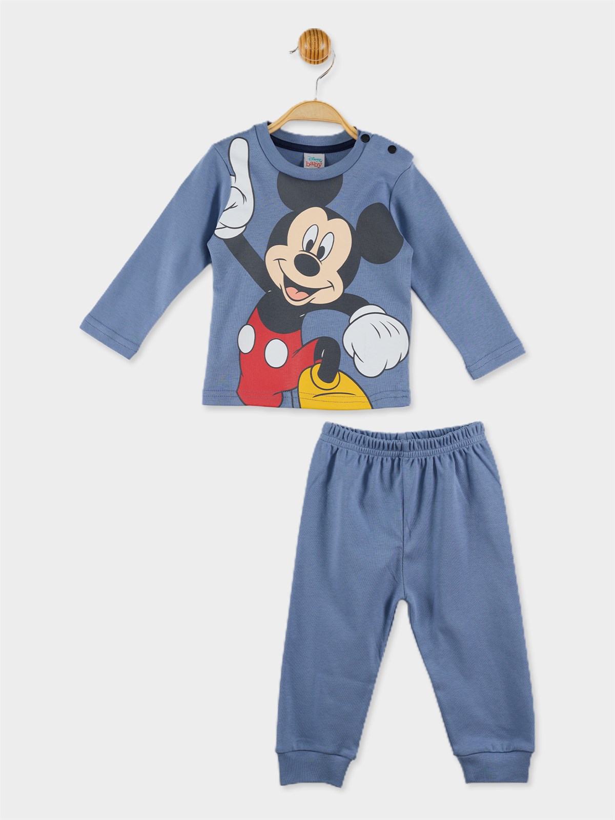 Mickey Mouse Lisanslı Bebek Pijama Takımı 20479