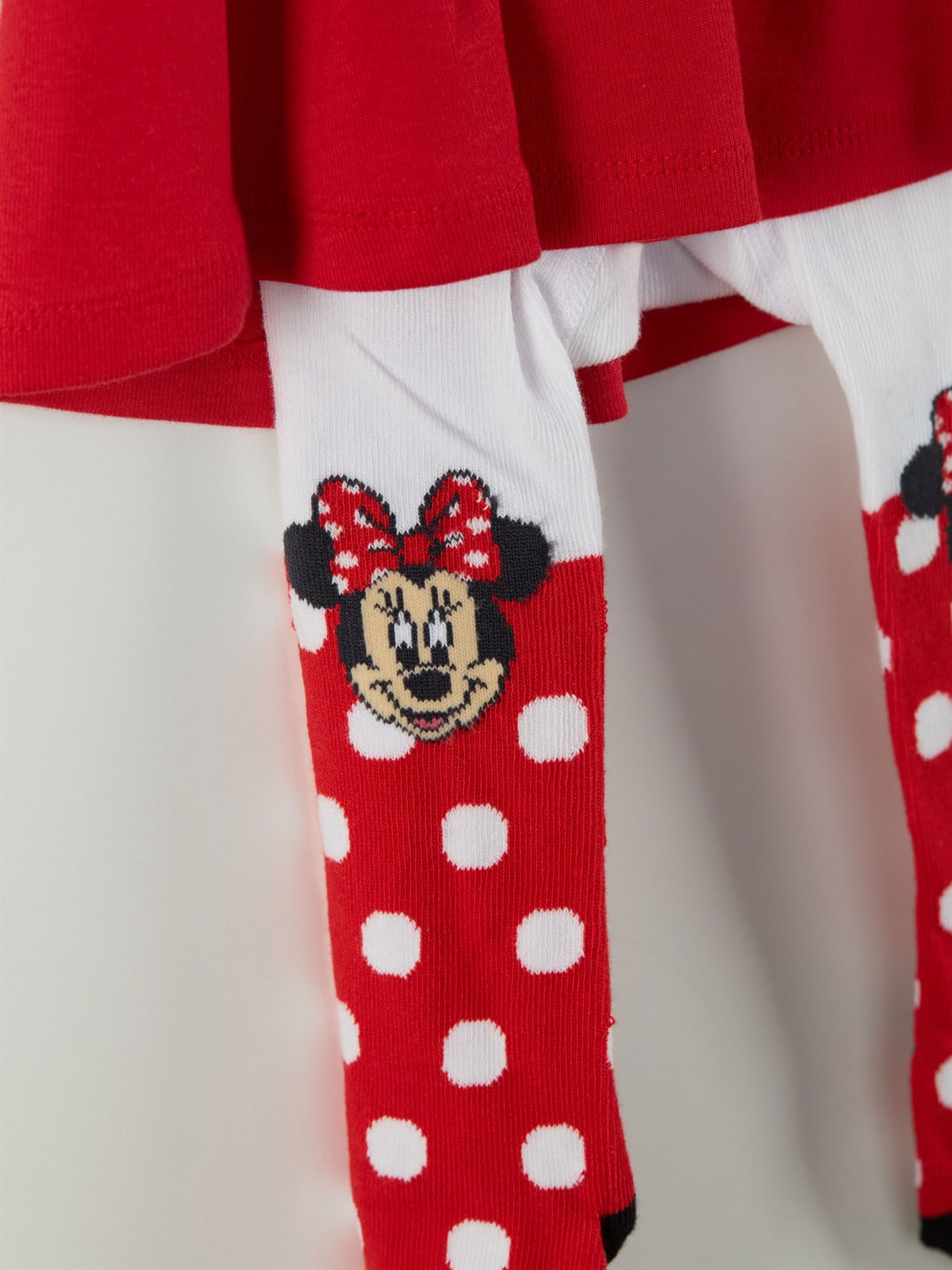 Minnie Mouse Lisanslı Kız Bebek Elbise ve Külotlu Çorap 19998