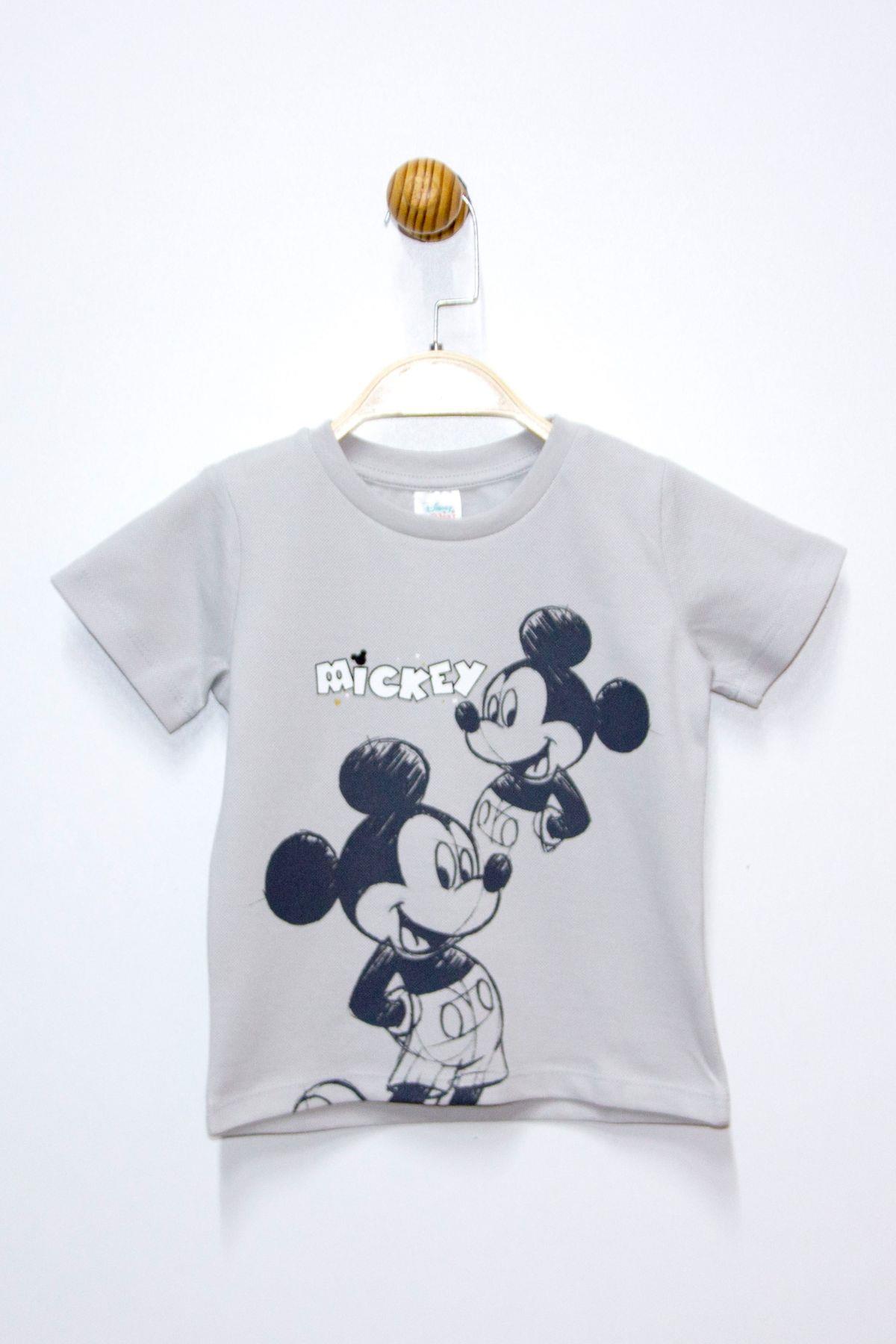 Mickey Mouse Lisanslı Erkek Çocuk Tişört 21360 | Supermino
