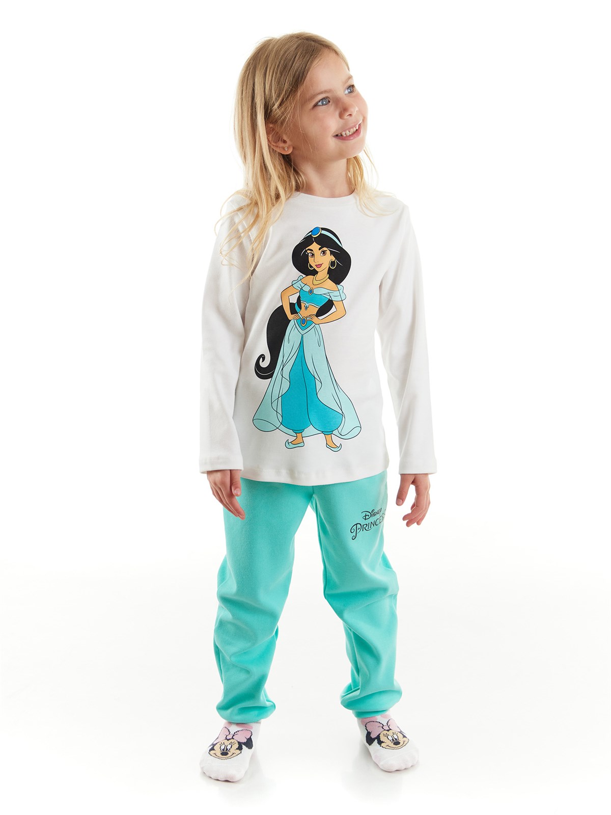 Disney Prenses Lisanslı Kız Çocuk Pijama Takımı 20568