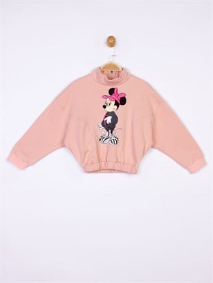 Minnie Mouse Lisanslı Çocuk Sweatshirt 18408 