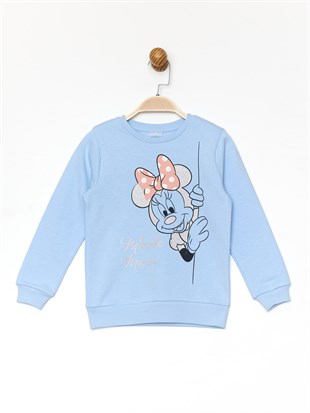 Minnie Mouse Lisanslı Çocuk Sweatshirt 18409
