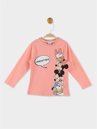 Minnie Mouse Lisanslı Çocuk Uzun Kol Tişört 20532