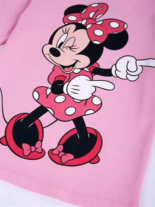 Minnie Mouse Lisanslı Uzun Kol  Tshirt 18416