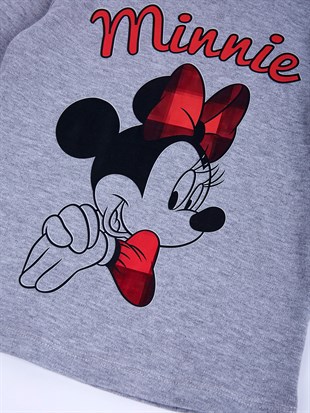 Minnie Mouse Lisanslı Uzun Kol  Tshirt 18414