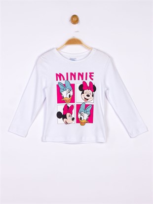 Minnie Mouse Lisanslı Uzun Kol  Tshirt 18413