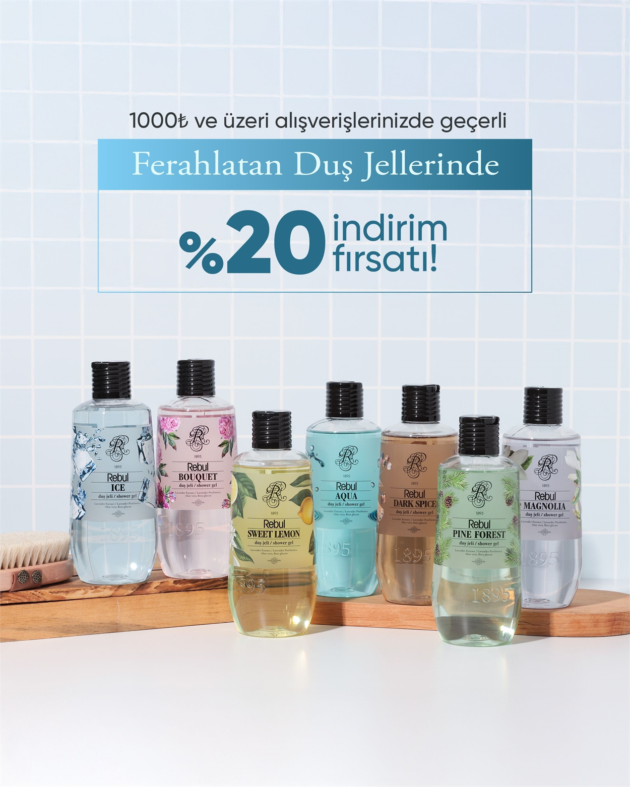 Duş Jellerinde %20 İndirim