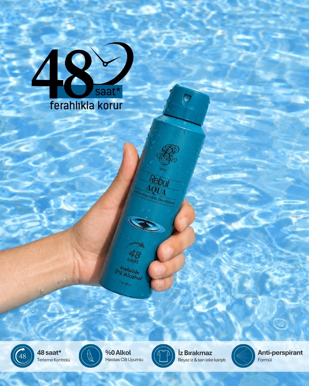 REBUL  AQUA 150 ML ERKEK DEODORANT