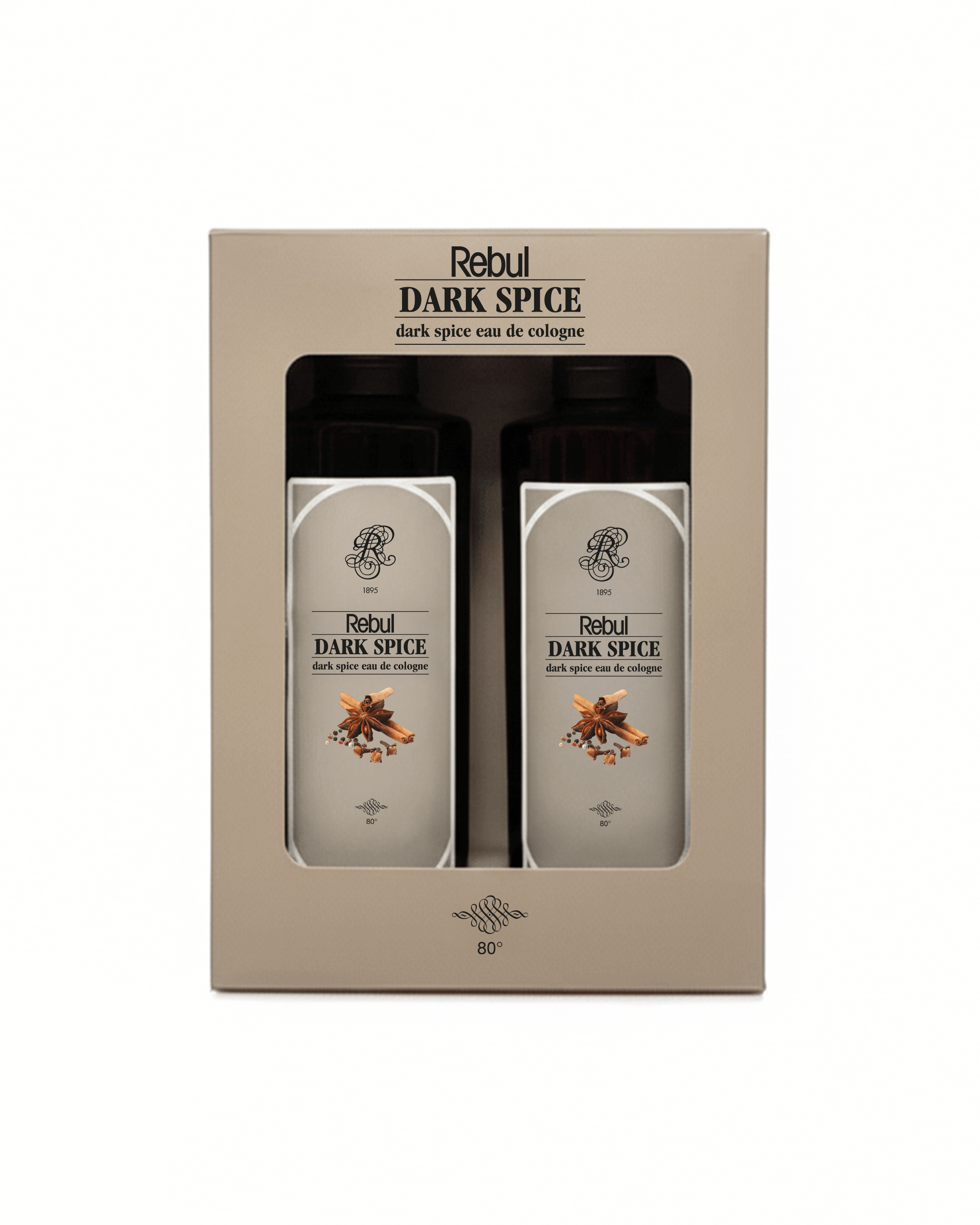 Rebul Dark Spice EDC Kolonya 250 ml 2li Set