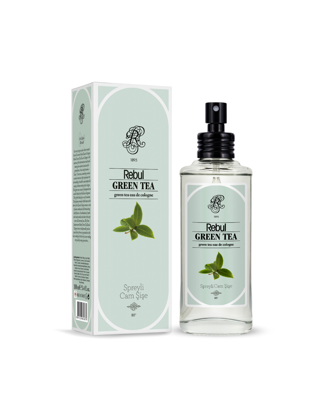 Rebul Green Tea EDC Kolonya 100 ml Cam Şişe