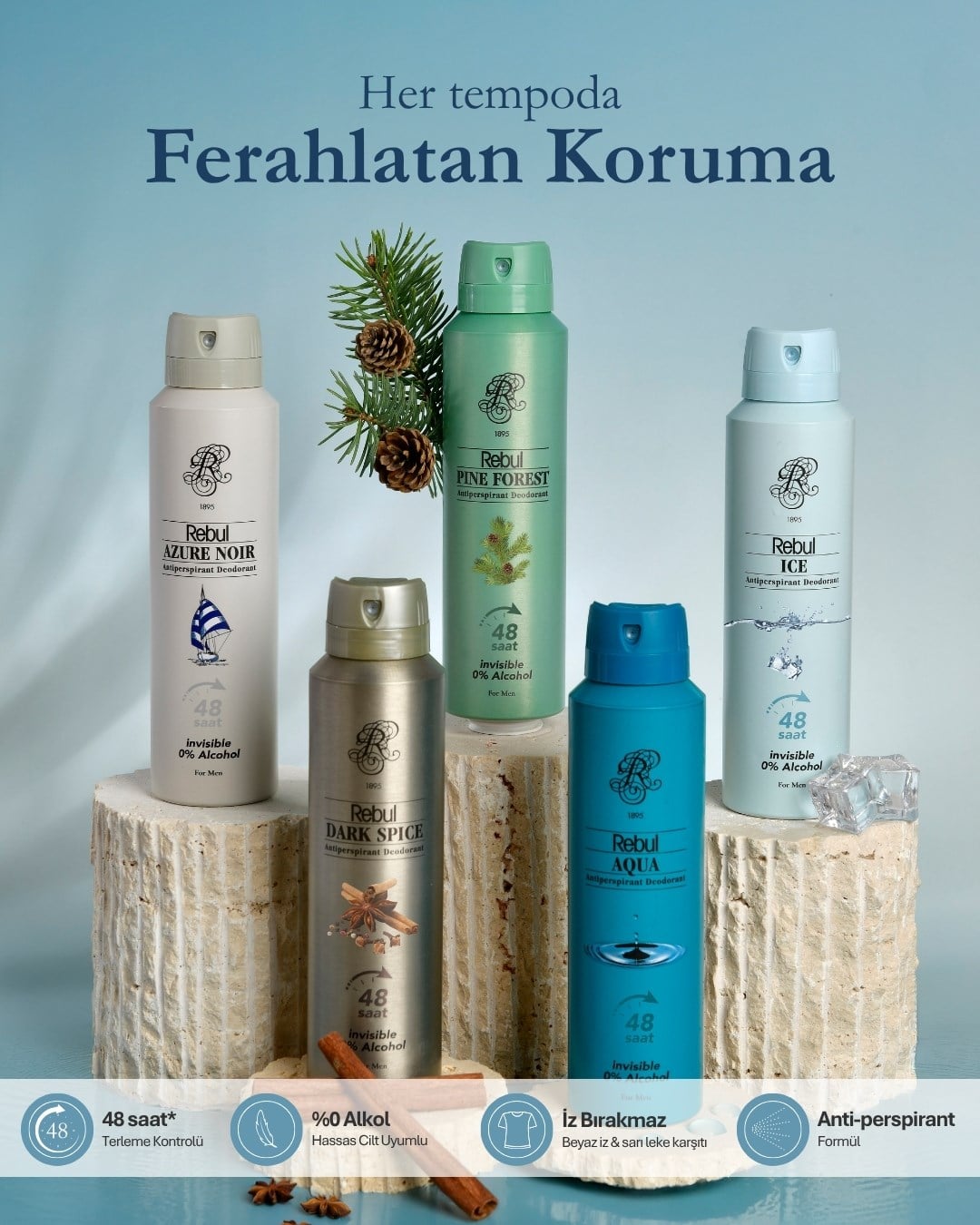 REBUL ICE 150 ML ERKEK DEODORANT