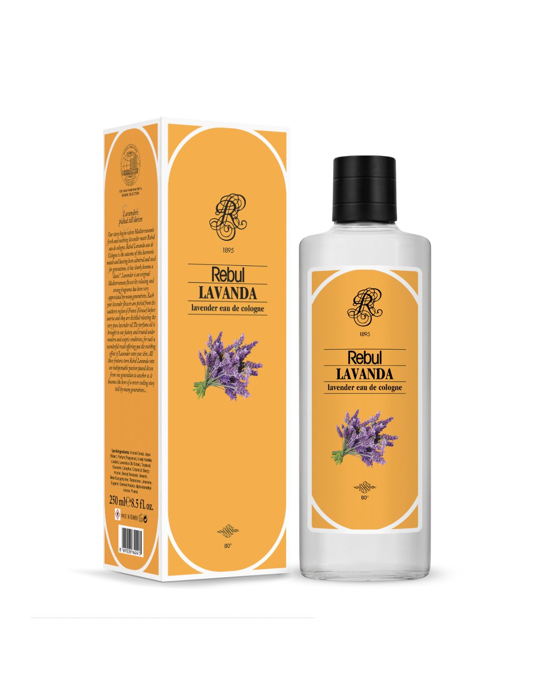 Rebul Lavanda EDC Kolonya 250 ml Cam Şişe