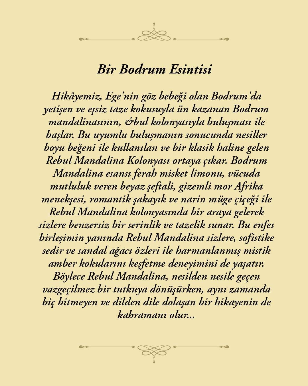 Rebul Mandarine EDC Kolonya 50 ml Pet Şişe