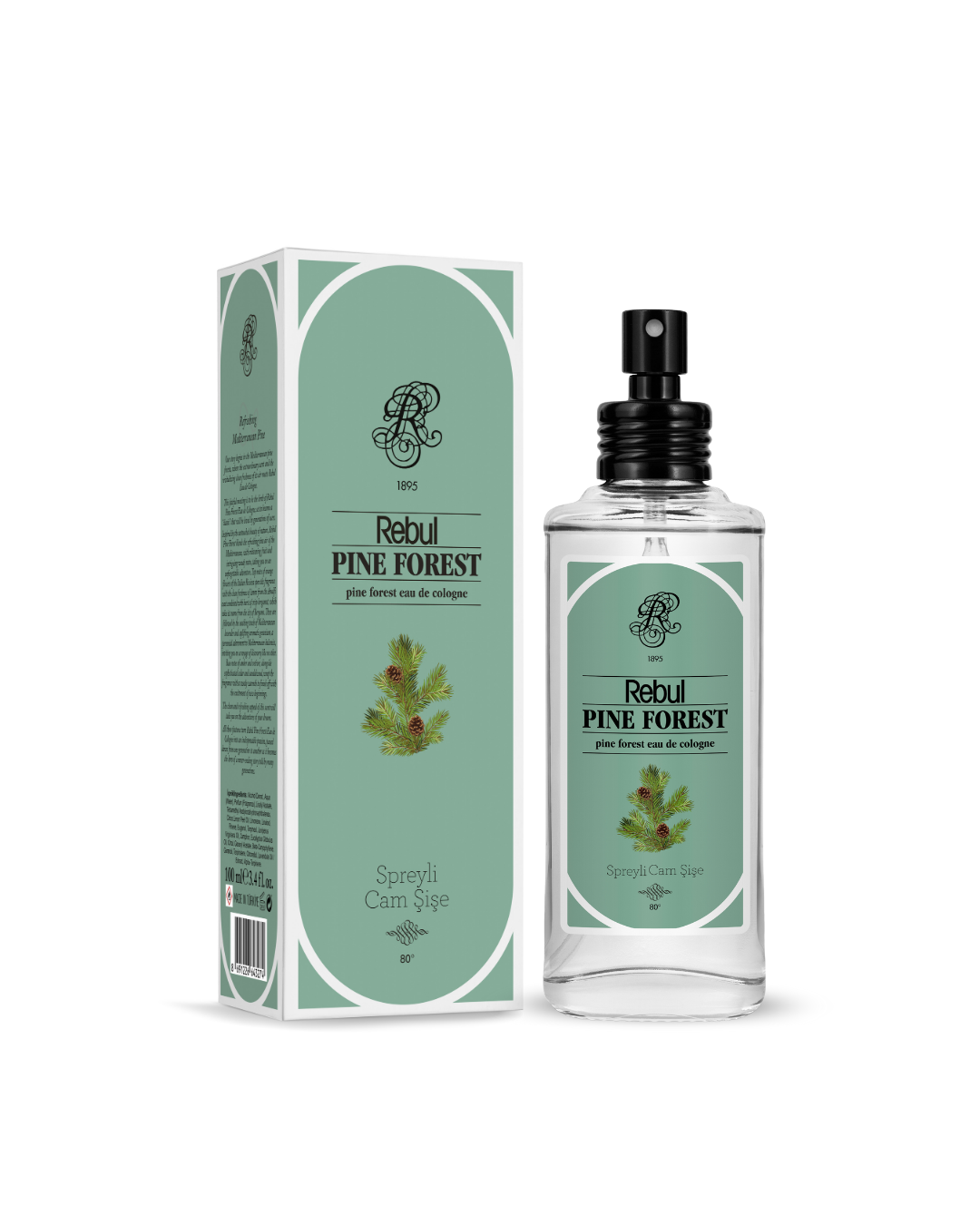 Rebul Pine Forest EDC Kolonya 100 ml Cam Şişe