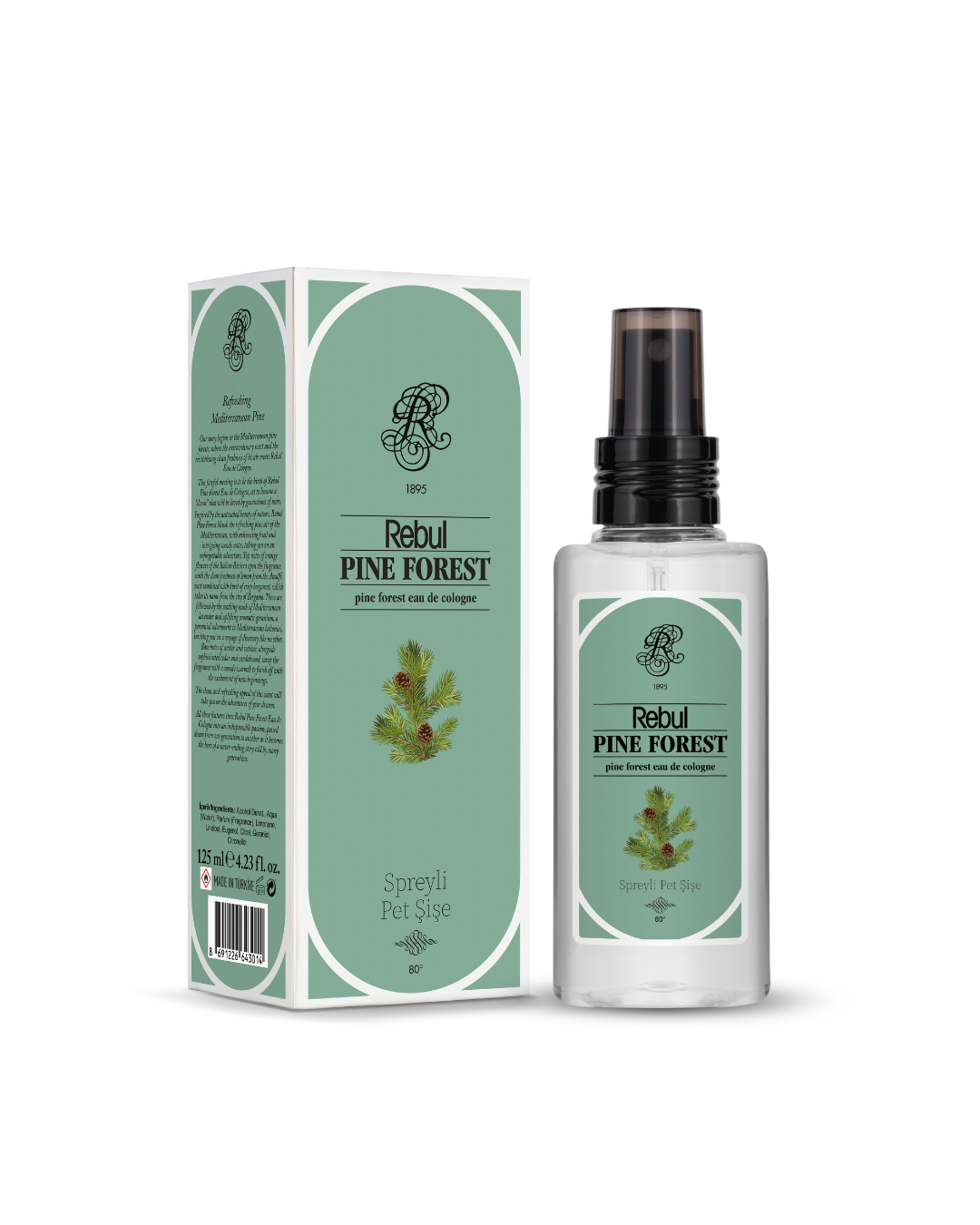 Rebul Pine Forest EDC Kolonya 125 ml Pet Şişe