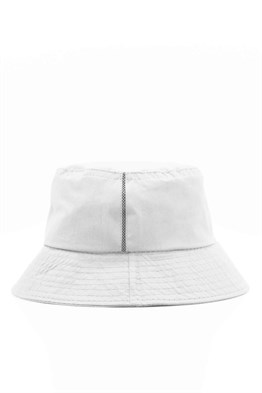 Beyaz Kova Balıkçı Bucket Şapka