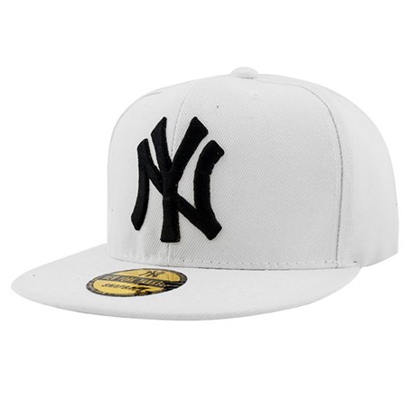 Beyaz NY Snapback Şapka