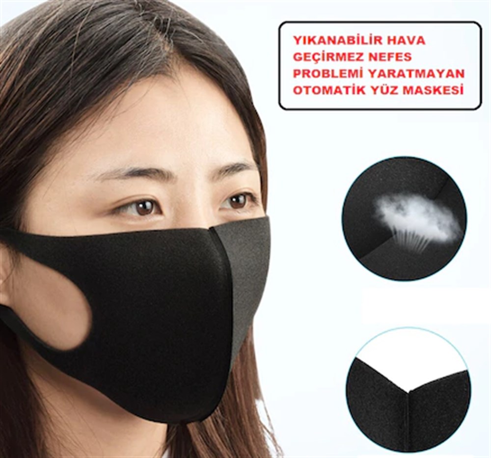 Uzmanlar Uyardı: Siyah Maske Süs Olarak Takılabilir, 50% OFF