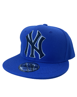 Unisex Mavi Hiphop Snapback New York Yankees Cap
