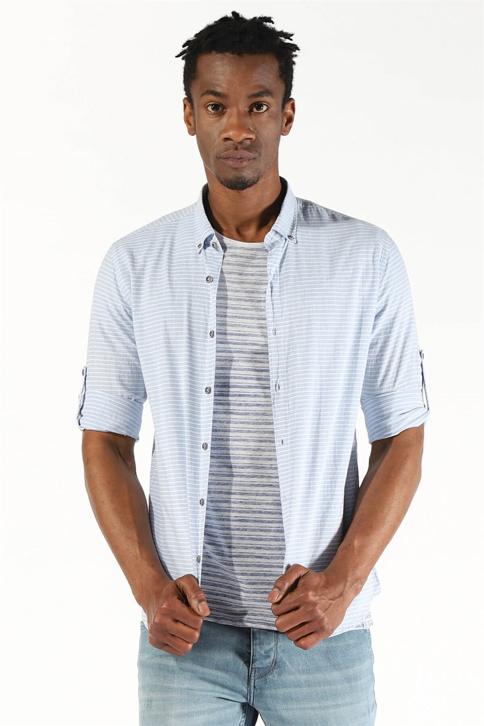 EG Erkek Slim Fit Gömlek 1617 (T) A.MAVİEG Erkek Slim Fit Gömlek 1617 (T) A.MAVİ